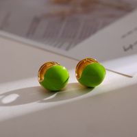 1 Pair Simple Style Geometric Copper Huggie Earrings main image 7