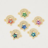 1 Piece Simple Style Star Copper Enamel Jewelry Accessories Jewelry Accessories main image 4