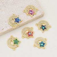 1 Piece Simple Style Star Copper Enamel Jewelry Accessories Jewelry Accessories main image 1