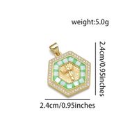 1 Piece Simple Style Cross Copper Enamel Pendant Jewelry Accessories sku image 4