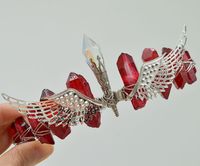 Women's Elegant Wings Alloy Gem Handmade Natural Stone Gem Crystal Crown sku image 15