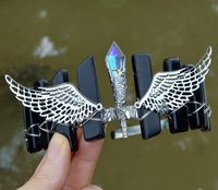 Women's Elegant Wings Alloy Gem Handmade Natural Stone Gem Crystal Crown sku image 5