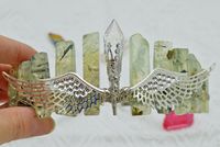 Women's Elegant Wings Alloy Gem Handmade Natural Stone Gem Crystal Crown sku image 6