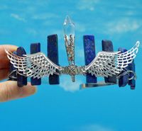 Women's Elegant Wings Alloy Gem Handmade Natural Stone Gem Crystal Crown sku image 9