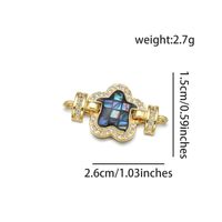 1 Piece Basic Round Star Heart Shape Copper Enamel Plating Inlay Jewelry Buckle Jewelry Accessories sku image 2
