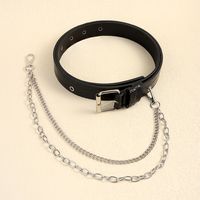 Classic Style Solid Color Pu Leather Alloy Tassel Women's Leather Belts main image 5