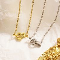 Elegant Simple Style Geometric Stainless Steel Plating 18k Gold Plated Necklace main image 1