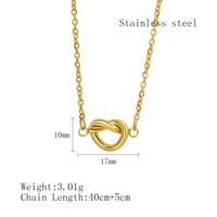 Elegant Einfacher Stil Geometrisch Rostfreier Stahl Überzug 18 Karat Vergoldet Halskette sku image 2
