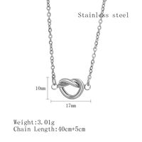 Elegant Simple Style Geometric Stainless Steel Plating 18k Gold Plated Necklace sku image 1