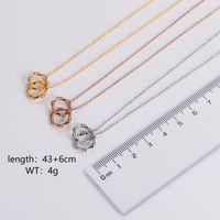 Stainless Steel 18K Gold Plated Rose Gold Plated Elegant Simple Style Plating Geometric Pendant Necklace main image 2