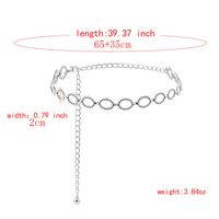 Simple Style Roman Style Oval Alloy Women's Chain Belts main image 2