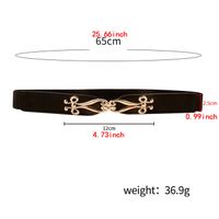 Vacation Simple Style Printing Pu Leather Buckle Women's Leather Belts main image 2