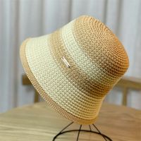 Women's Elegant Romantic Color Block Big Eaves Bucket Hat main image 8