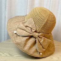 Women's Elegant Bow Knot Big Eaves Sun Hat main image 6