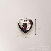 Simple Style Round Heart Shape Plastic Plating Charms sku image 32