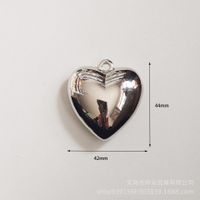 Simple Style Round Heart Shape Plastic Plating Charms sku image 34