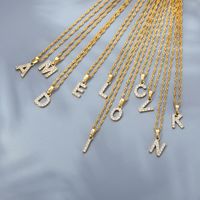Wholesale Sweet Letter Stainless Steel Copper Pendant Necklace main image 3