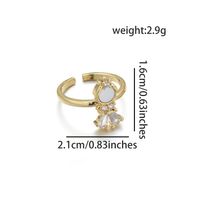1 Piece Basic Human Mermaid Copper Plating Inlay Ring Accessories Jewelry Accessories sku image 3