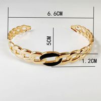 Streetwear Solid Color 304 Stainless Steel Titanium Steel 14K Gold Plated In Bulk main image 2