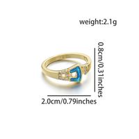 1 Piece Basic Heart Shape Copper Plating Inlay Ring Accessories Jewelry Accessories sku image 3