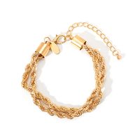 Hip-hop Fashion Geometric Ferroalloy Wholesale Bracelets sku image 1