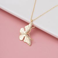 Elegant Simple Style Butterfly Bow Knot Sterling Silver Plating Inlay Zircon Silver Plated Necklace main image 7