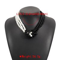 Elegant Geometric Imitation Pearl Beaded Women's Necklace main image 2
