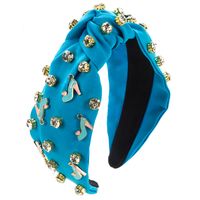 Women's Elegant Glam High Heel Cloth Plating Inlay Alloy Rhinestones Hair Band sku image 1