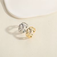 Ig Style Simple Style Geometric Copper Plating Inlay Zircon 14k Gold Plated Open Rings main image 5