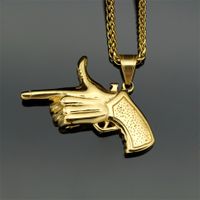 304 Stainless Steel Funny Novelty Plating Hand Pistol main image 3