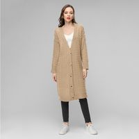 Women's Coat Sweater Long Sleeve Sweaters & Cardigans Classic Style Solid Color main image 9