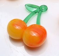 10 Pcs/package Cute Cherry Strawberry Resin Jewelry Accessories sku image 8