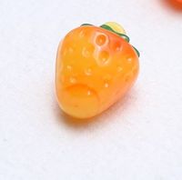 10 Pcs/package Cute Cherry Strawberry Resin Jewelry Accessories sku image 4