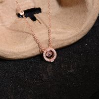 Elegant Circle Copper Pendant Necklace main image 3