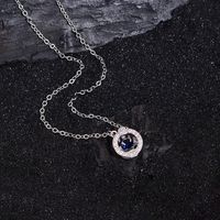 Elegant Circle Copper Pendant Necklace sku image 1