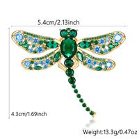 Glam Luxurious Shiny Dragonfly Sterling Silver Plating Inlay Zircon Women's Brooches main image 2