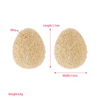 1 Pair Elegant Round Plating Alloy Ear Studs main image 2