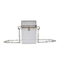 Women's Arylic Solid Color Vintage Style Square Lock Clasp Box Bag main image 4