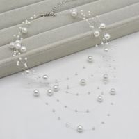 Simple Style Geometric Artificial Pearl Women's Layered Necklaces main image 3