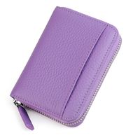 Unisex Einfarbig Leder Reißverschluss Brieftaschen sku image 18