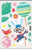 Cute Rabbit Plastic Wallpapers Wall Sticker sku image 2