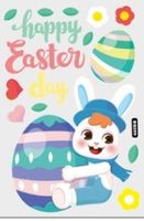 Cute Rabbit Plastic Wallpapers Wall Sticker sku image 5