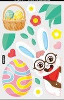 Süß Kaninchen Kunststoff Hintergrundbilder Wandaufkleber sku image 6