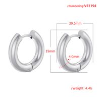 1 Pair Casual Simple Style Round Plating Copper 18k Gold Plated Hoop Earrings main image 3