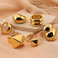 Stainless Steel 18K Gold Plated Fashion Geometric No Inlaid main image 2