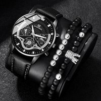 Casual Geometric Buckle Quartz Men's Watches sku image 5