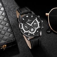 Casual Geometric Buckle Quartz Men's Watches main image 4