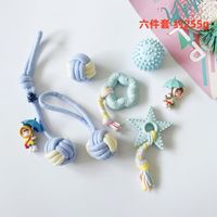 Wholesale Simple Molar Multicolor Braided Cotton Rope Pet Toy Ball Nihaojewelry sku image 2
