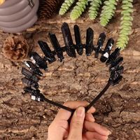 Women's Elegant Moon Alloy Gem Handmade Crystal Hair Band sku image 1