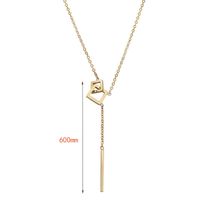 Stainless Steel 18K Gold Plated Simple Style Plating Geometric Necklace main image 2
